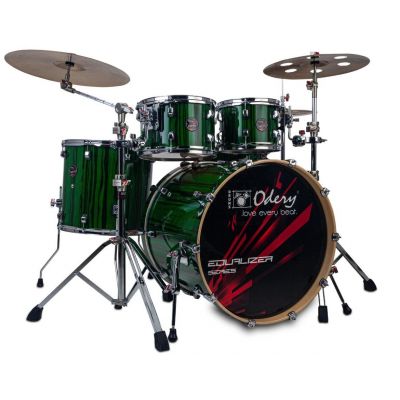 Odery EQ180 Batería Equalizer Lacquer Esmerald Green Trees