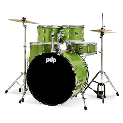 Pdp By DW Center Stage Batería Completa Electric Green Sparkle