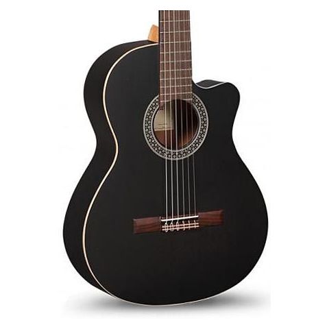 Alhambra 1C Guitarra Electroclásica Cw Negra