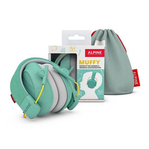 Alpine Muffy Kids MUFF MT Orejera de Protección Auditiva Verde Claro