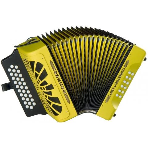 HOHNER EL REY DEL VALLENATO BBEBAB AMARILLO SILVER GRILL