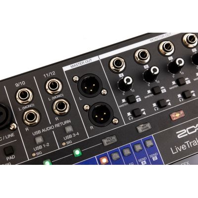 Zoom Livetrak L-12Next Mesa de mezclas de 12 canales - Grabadora Multipista