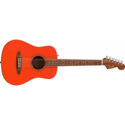 Fender California Standard Redondo mini wb ib Fiesta Red Guitarra Acústica