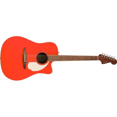 Fender California Standard Redondo CE IPG Fiesta Red Guitarra Electroacústica
