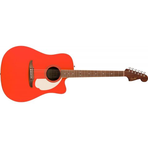 Fender California Standard Redondo CE IPG Fiesta Red Guitarra Electroacústica