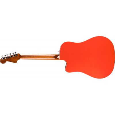 Fender California Standard Redondo CE IPG Fiesta Red Guitarra Electroacústica