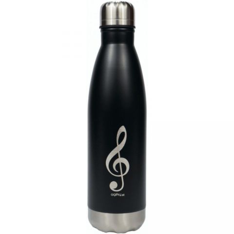 Termo 500 ml Clave de Sol Agifty M-7002 Negro