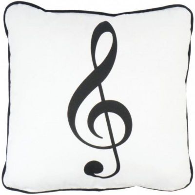Cojín Clave de Sol Agifty P-2003 Blanco 40x40cm