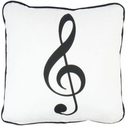 Cojín Clave de Sol Agifty P-2003 Blanco 40x40cm