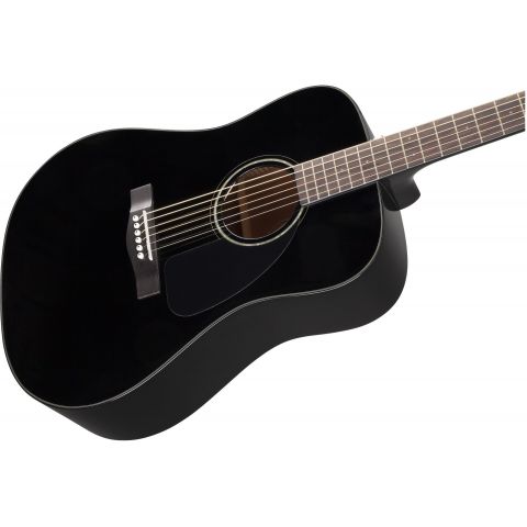 Fender CD60 Guitarra Acústica Negra Con Estuche