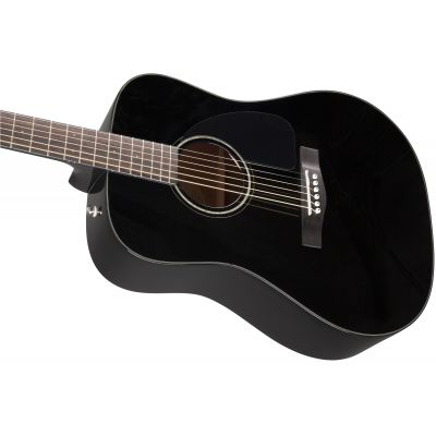 Fender CD60 Guitarra Acústica Negra Con Estuche