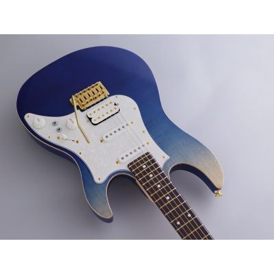 Fujigen FGN Serie Odyssey Expert Navy Blue Gradiation Guitarra Eléctrica