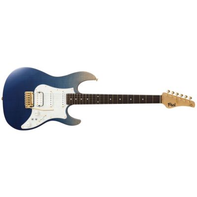 Fujigen FGN Serie Odyssey Expert Navy Blue Gradiation Guitarra Eléctrica