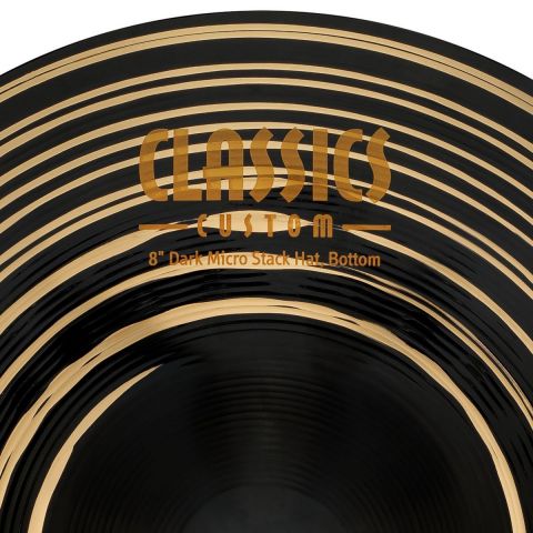 Meinl Hi Hat 8" Classics Custom Dark Micro Stack CC8DAH 