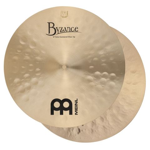 Meinl Hi Hat 14" Byzance Traditional Extra Hammered B14EHH