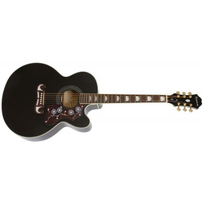 Epiphone J-200 EC Studio BK Negro ( FISHMAN SONITONE )