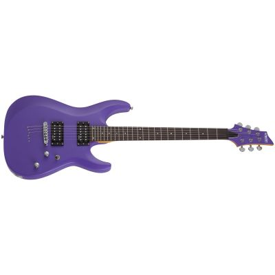 Schecter C6 Deluxe Satin Purple Guitarra Eléctrica