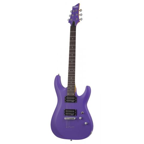 Schecter C6 Deluxe Satin Purple Guitarra Eléctrica