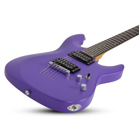 Schecter C6 Deluxe Satin Purple Guitarra Eléctrica