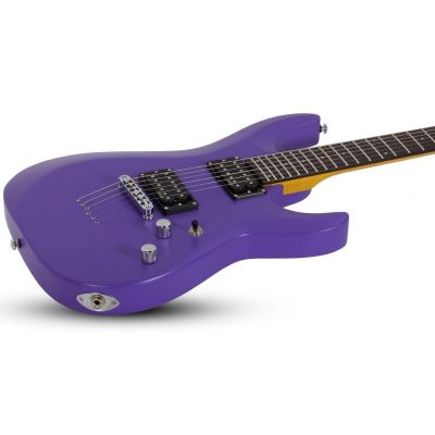Schecter C6 Deluxe Satin Purple Guitarra Eléctrica