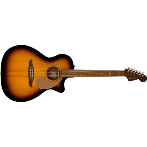 Fender Newporter Player, Walnut Fingerboard, Gold Pickguard, Sunburst