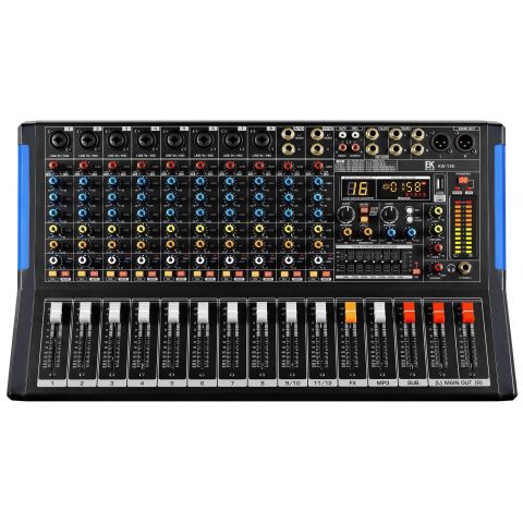 EK AUDIO KW12E MESA DE MEZCLAS  AMPLIFICADA Y CON EFECTOS