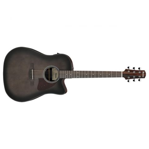 Ibanez AAD70CE-TBN Guitarra Electroacústica Transparent Charcoal Burst Low Gloss