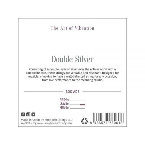Knobloch Act. Double Silver 600ADS juego de bajos Super High para las gamas C.X, Q.Z y S.N