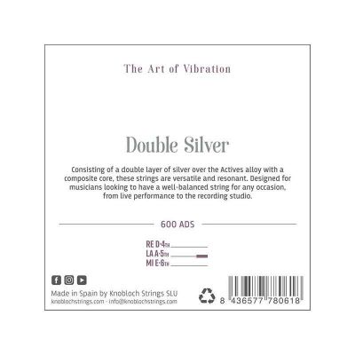 Knobloch Act. Double Silver 600ADS juego de bajos Super High para las gamas C.X, Q.Z y S.N