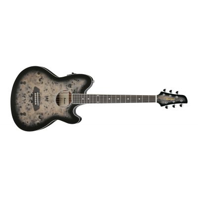 Ibanez TCY10PA-BKB Guitarra Electroacústica Transparent Brown Black Burst High Gloss