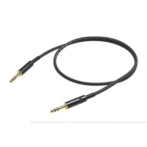 Proel CHL140LU1 Cable Instrumento Dorado Jack ST 1m