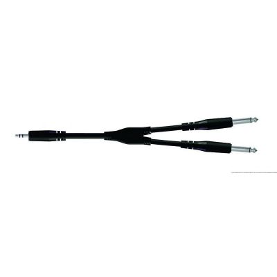 Proel BULK505LU3 Cable Mini Jack Stéreo - 2 Mini Jack Mono 3m