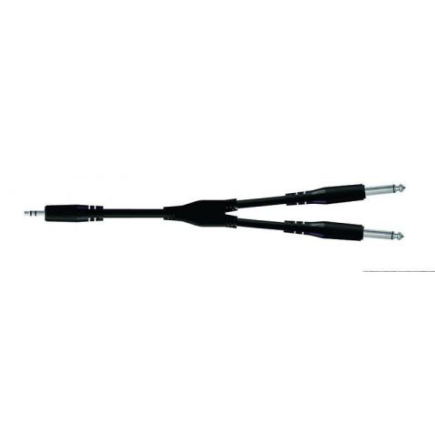 Proel BULK505LU3 Cable Mini Jack Stéreo - 2 Mini Jack Mono 3m