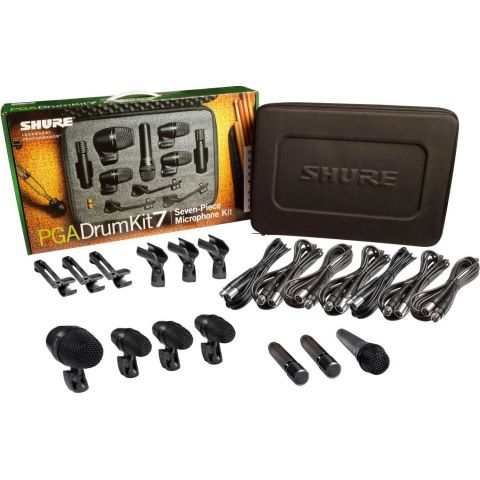 SHURE PGADRUMKIT7 Kit de 7 micrófonos para batería
