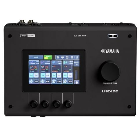 Yamaha URX22B Interfaz de audio USB tipo C Negra