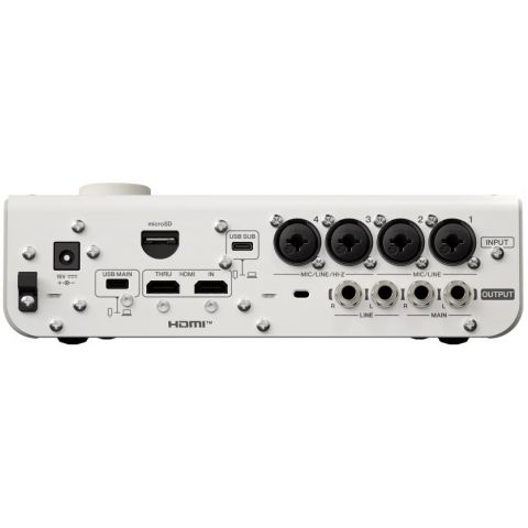 Yamaha URX44V W Interface de Audio y Video Blanca