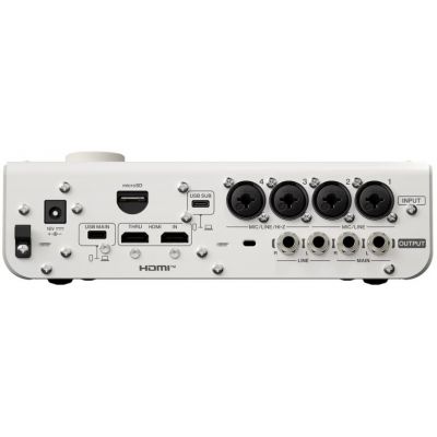 Yamaha URX44V W Interface de Audio y Video Blanca
