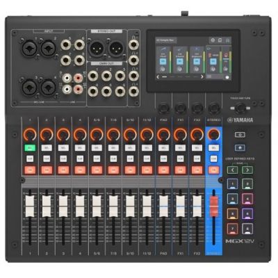 Yamaha MGX12V B Mesa de Mezclas Digital + Interfaz de Video Negra