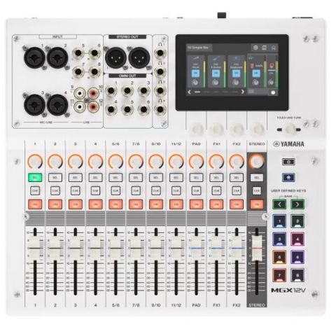 Yamaha MGX12V W Mesa de Mezclas Digital + Interfaz de Video Blanca