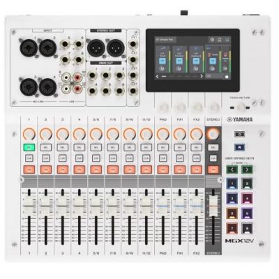 Yamaha MGX12V W Mesa de Mezclas Digital + Interfaz de Video Blanca