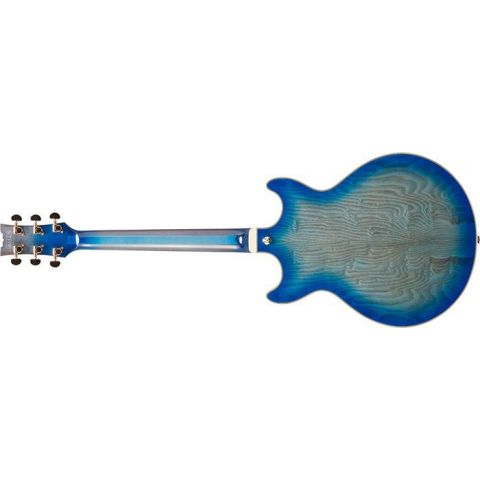 Ibanez AM93QA-JBB Hollow Body Guitarra Eléctrica Jet Blue Burst