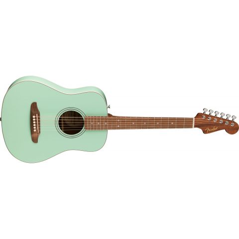 Fender California Standard Redondo Mini Surf Green Funda Incluída Guitarra Acústica