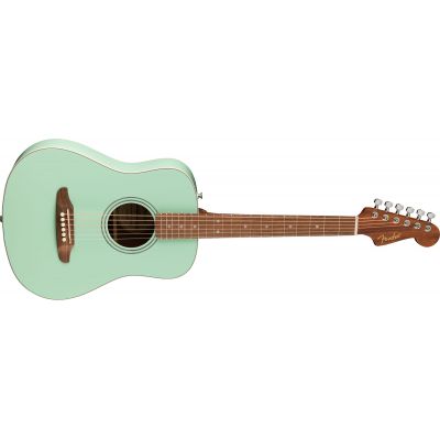 Fender California Standard Redondo Mini Surf Green Funda Incluída Guitarra Acústica
