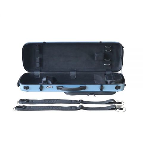 Estuche violín Artist Dynamic policarbonato rectangular 4 4 Sky blue Azul cielo