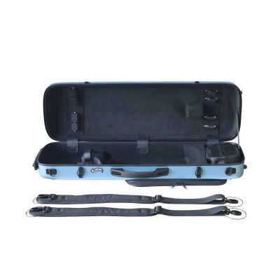 Estuche violín Artist Dynamic policarbonato rectangular 4 4 Sky blue Azul cielo