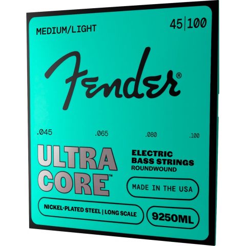 Fender 9250 Ultracore Nickel Plated Steel Ball End 9250ML Gauges .045-.100 Cuerdas Bajo Eléctrico