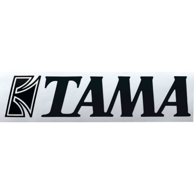 TAMA Logo Sticker (Black   35mm x 150mm)