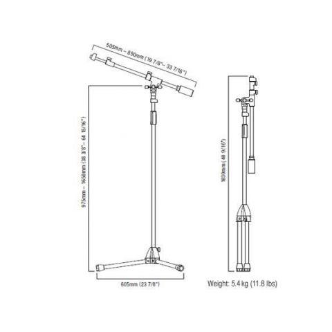 TAMA Iron Works Studio Series Telescoping Boom Microphone Stand