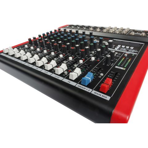Proel MQ1222X Mezclador Compacto de 12 Canales con Procesador de Efectos Digital, USB y Bluetooth