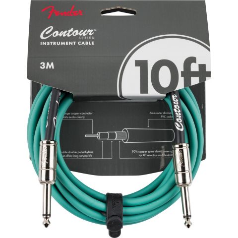 Fender Contour 3M Sherwood Green Cable de Guitarra